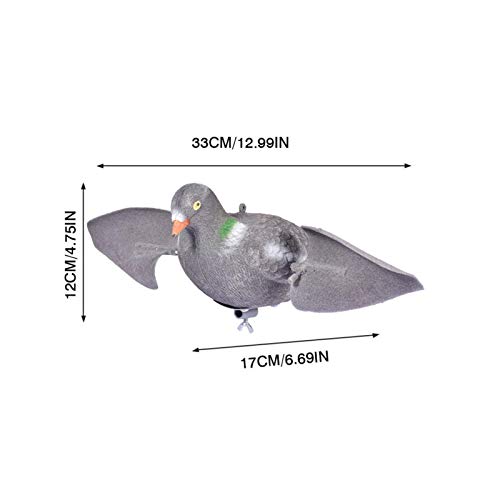 1 Leurre De Pigeon, Leurre De Colombe À Aile Tournante Pour La Chasse À La Colombe, Leurre De Mouvement De Pigeon Extérieur Avec Ailes Mobiles Pour Décor De Jardin, Accessoires De Chasse À La Colombe – Image 7