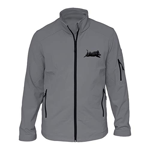 AtooDog Veste de Chasse en Softshell, Sanglier Qui Court (SUVEMG305, XL)