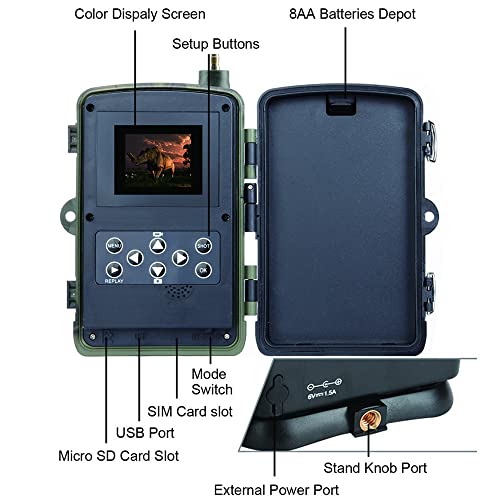 4K 30MP Caméra De Piste avec Ultra Rapide 0,2S Motion Activé, Détection d’angle De 120° Large, WiFi+Bluetooth+App Contrôle, Max 256 Go SD Carte, IP65 Étanche – Image 7