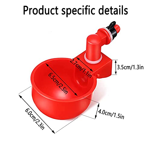 4 pcs,Abreuvoir Poules,Volaille Automatique Abreuvoir ,Abreuvoirs Automatiques De Poulet ,Outil D’Abreuvement pour Volaille,Convient Aux Oiseaux, Volailles, Pigeons, Poulets, Canards – Image 7