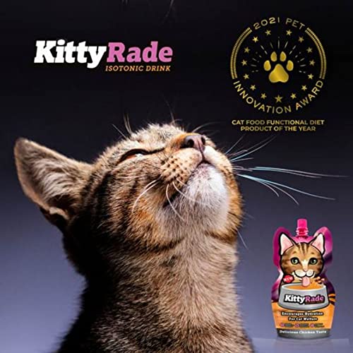 Boisson pour Chat | hydratante Isotonique Prébiotique Appétente | ACTI VET Plus Sante | Encourage Les Chats à Boire, Temps Chaud, Transition Alimentaire – KittyRade (Gourdes 250ml en Pack) – Image 3