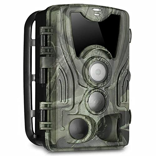 4K 30MP Caméra De Piste avec Ultra Rapide 0,2S Motion Activé, Détection d’angle De 120° Large, WiFi+Bluetooth+App Contrôle, Max 256 Go SD Carte, IP65 Étanche