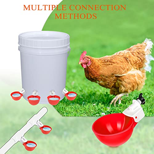 5 Pièce Abreuvoirs Automatiques Kit DIY Abreuvoir Poules Abreuvoir Poule avec scie à Trou de pour Poussins Canards Oies Dindes ou Lapins – Image 4