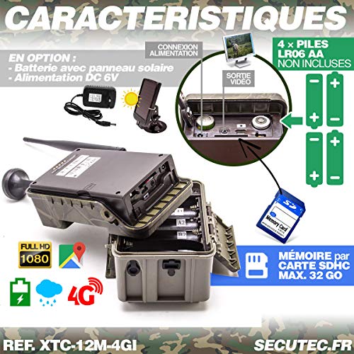 Caméra de Chasse HD 1080P IR Invisible GPS GSM 4G Envoi Photo et vidéo sur Application iOS et Android Serveur Cloud e-Mail et FTP – Image 4