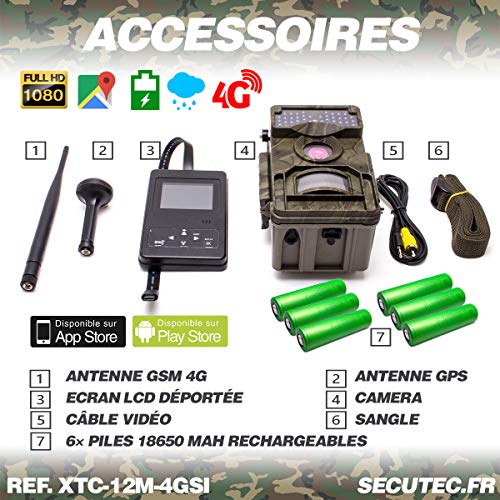 Caméra Solaire de Chasse HD 1080P IR Invisible GPS GSM 4G Envoi Photo et vidéo sur Application iOS et Android Serveur Cloud e-Mail et FTP – Image 6