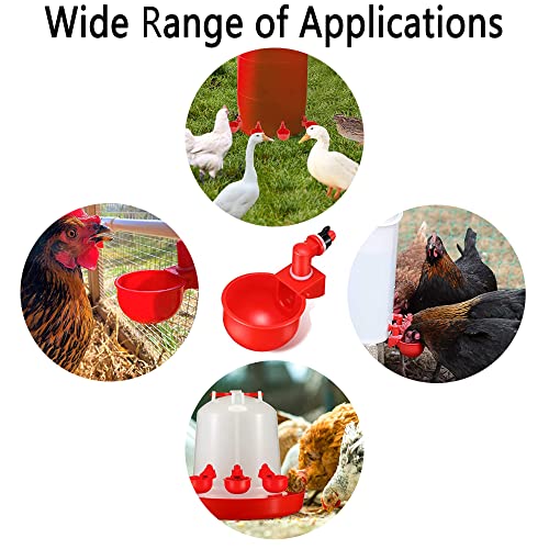 4 pcs,Abreuvoir Poules,Volaille Automatique Abreuvoir ,Abreuvoirs Automatiques De Poulet ,Outil D’Abreuvement pour Volaille,Convient Aux Oiseaux, Volailles, Pigeons, Poulets, Canards – Image 6