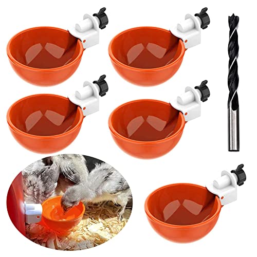 5 pcs, Abreuvoir Poules, Abreuvoir Automatique Poule Kit, Abreuvoirs Automatiques De Poulet, Convient Aux Oiseaux, Volailles, Pigeons, Poulets, Canards