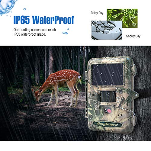Bolyguard 36MP 1080P Camera de Chasse Surveillance Infrarouge 36MP 1080P Vision Nocturne Étanchéité à la Norme IP66, LED de 940nm, Caméra de Jeu Nocturne Infrarouge Activé par Le Mouvemen – Image 7