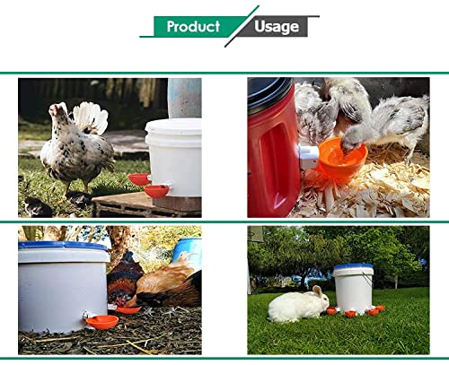 5 pcs, Abreuvoir Poules, Abreuvoir Automatique Poule Kit, Abreuvoirs Automatiques De Poulet, Convient Aux Oiseaux, Volailles, Pigeons, Poulets, Canards – Image 7