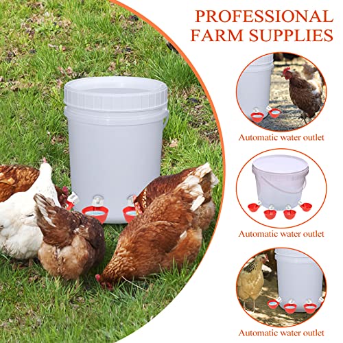 5 Pièce Abreuvoirs Automatiques Kit DIY Abreuvoir Poules Abreuvoir Poule avec scie à Trou de pour Poussins Canards Oies Dindes ou Lapins – Image 5