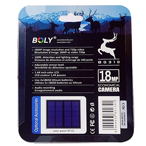 BolyGuard Caméra Chasse Piege Photographique 18MP 720P Camera Vision Nocturne Apareille Photo LCD 1,4″ étanche IP66 pour l’extérieur et la Sécurité De La Maison(SD Incluse 32 Go) – Image 4