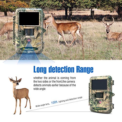 Bolyguard 36MP 1080P Camera de Chasse Surveillance Infrarouge 36MP 1080P Vision Nocturne Étanchéité à la Norme IP66, LED de 940nm, Caméra de Jeu Nocturne Infrarouge Activé par Le Mouvemen – Image 5