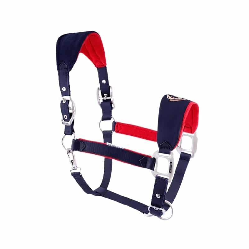 Licol cheval moumoute bleu marine