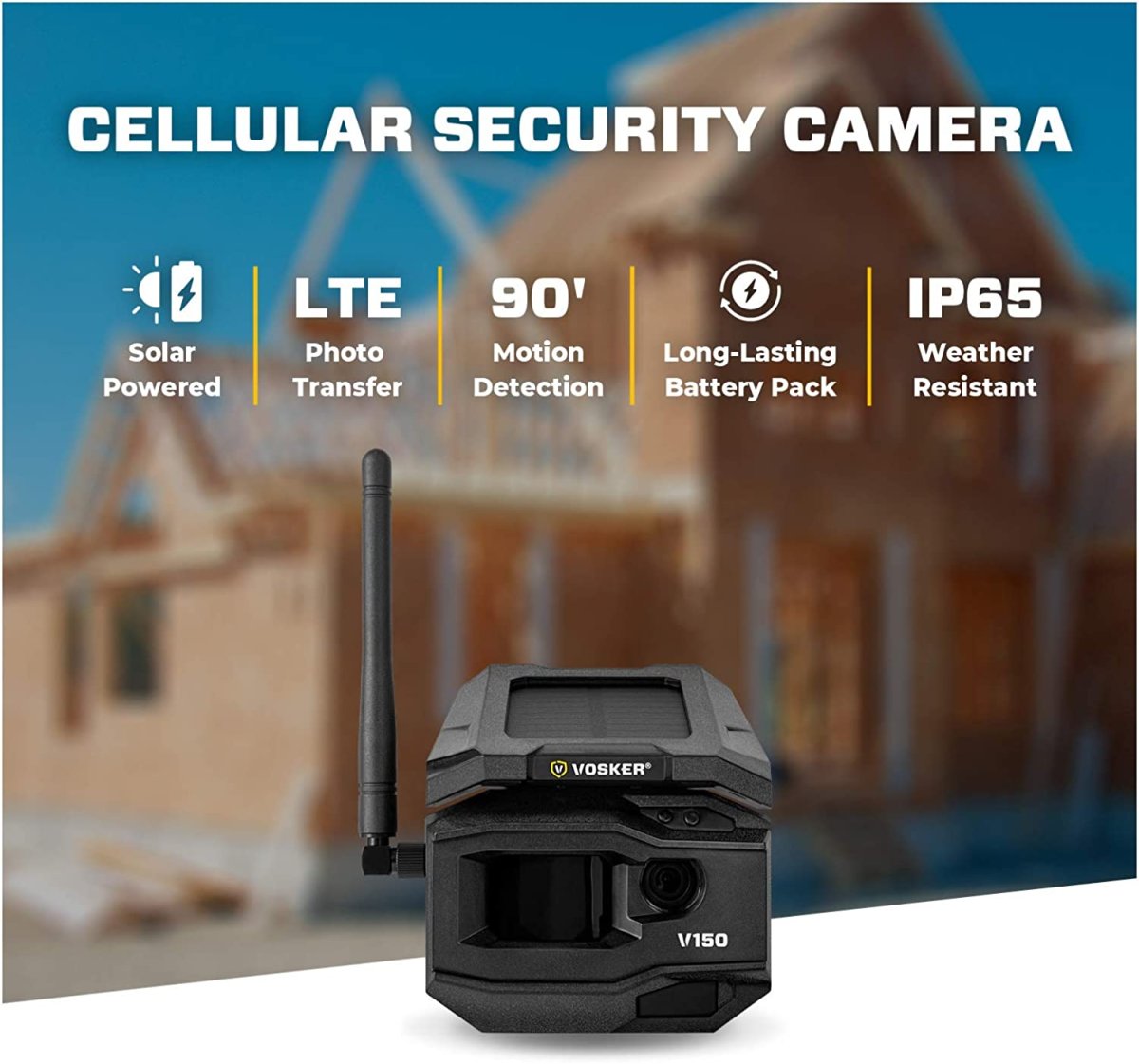 Caméra de Surveillance cellulaire extérieure sans Fil à énergie Solaire 4G-LTE | Résistante aux intempéries – VOSKER V150 – Image 5
