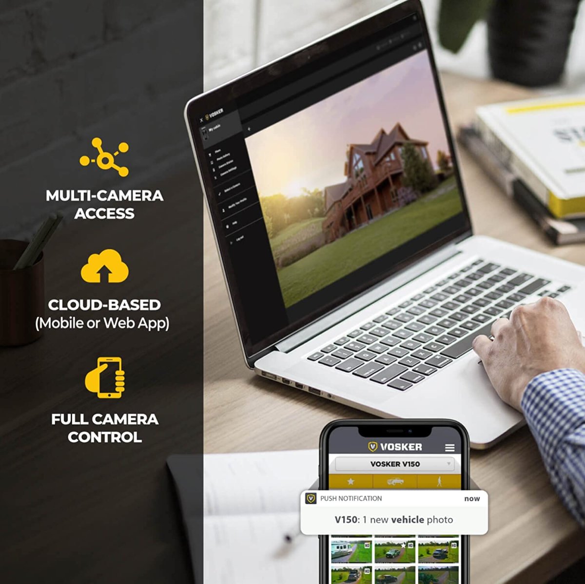 Caméra de Surveillance cellulaire extérieure sans Fil à énergie Solaire 4G-LTE | Résistante aux intempéries – VOSKER V150 – Image 4