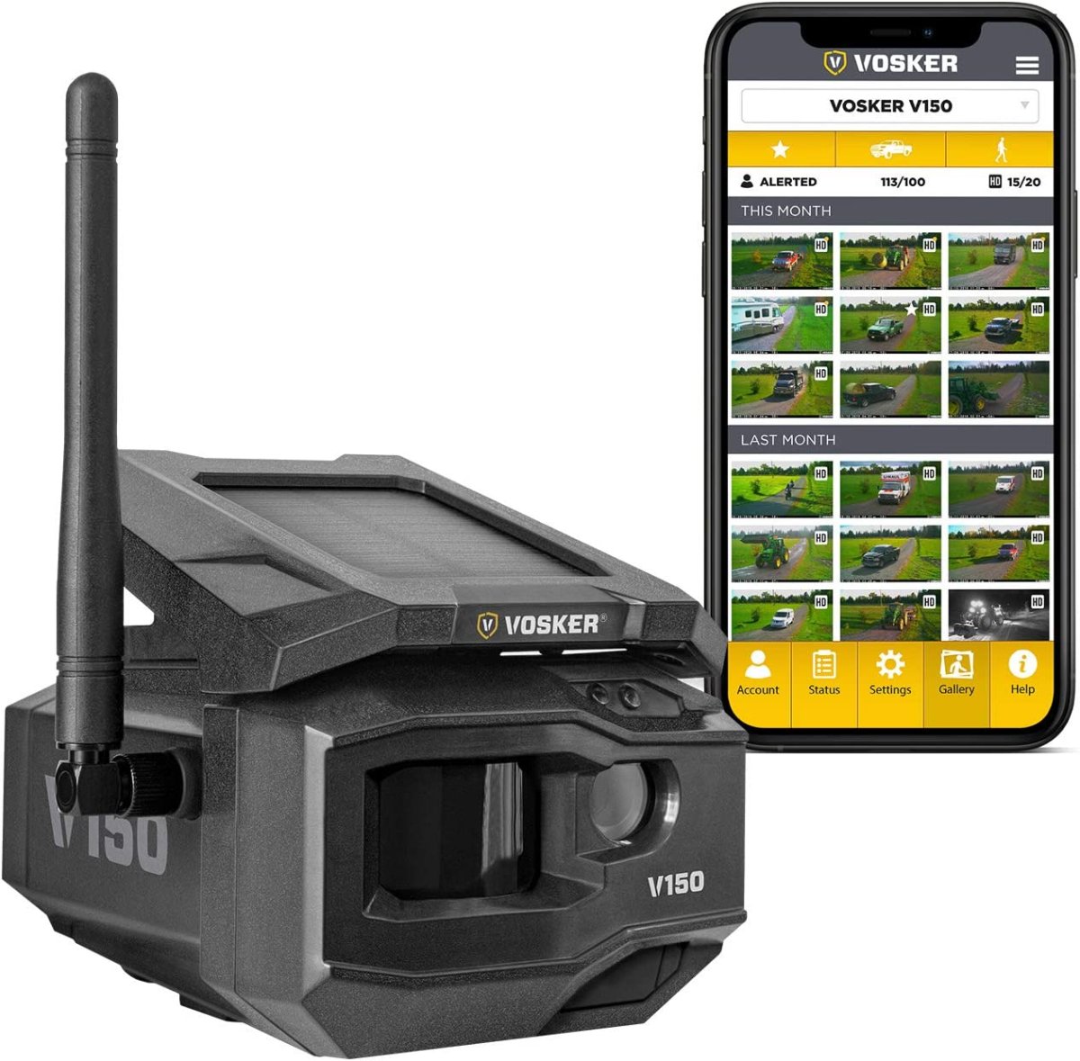 Caméra de Surveillance cellulaire extérieure sans Fil à énergie Solaire 4G-LTE | Résistante aux intempéries – VOSKER V150 – Image 2