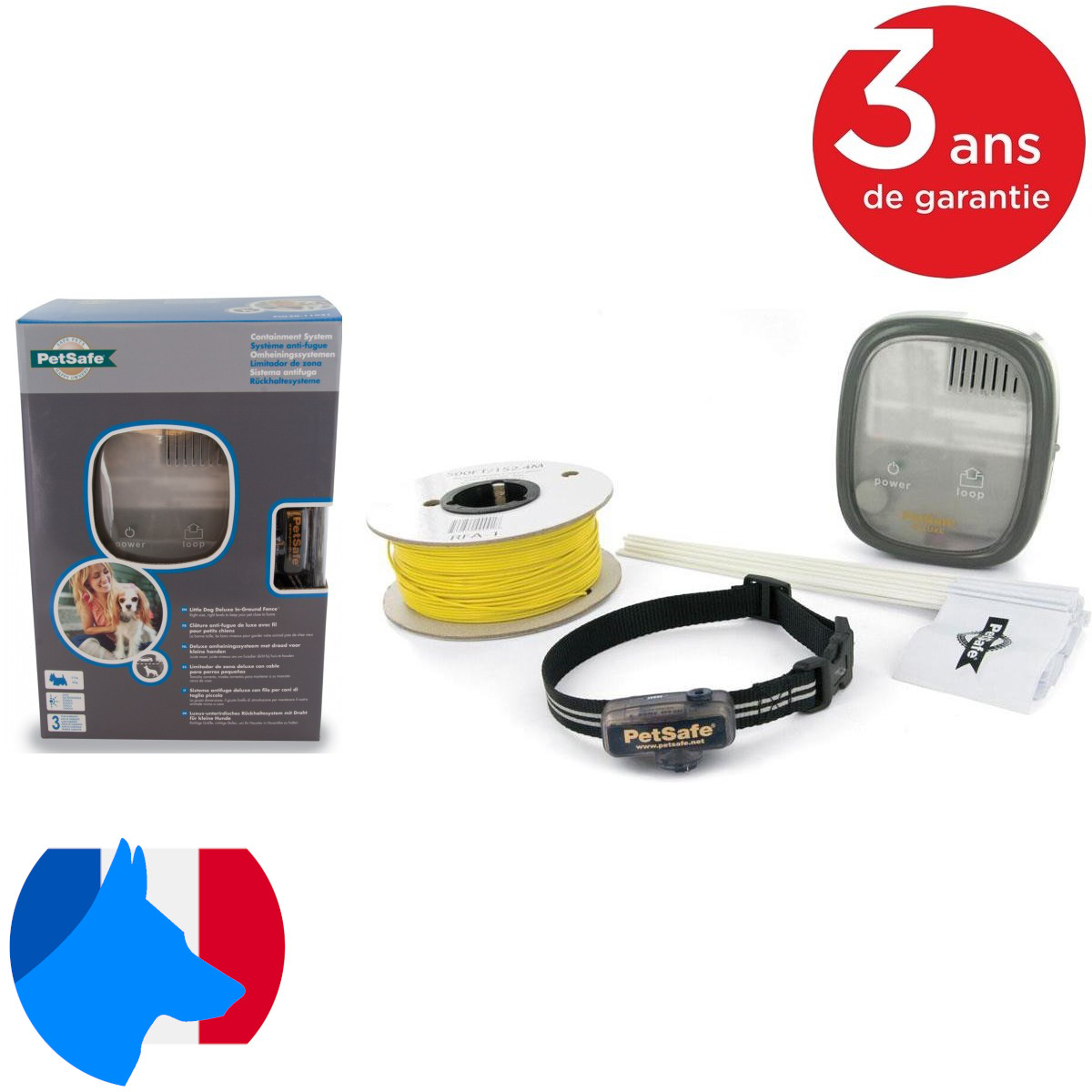 2146 Clôture anti-fugue de luxe spécial petits chiens Petsafe PIG20-11041