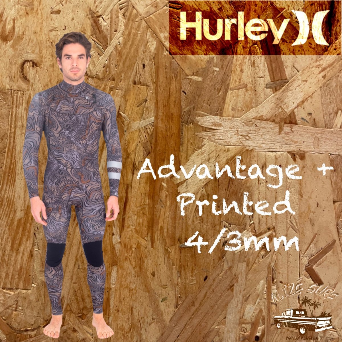 ..HURLEY PLUS  4/3MM PRINTED