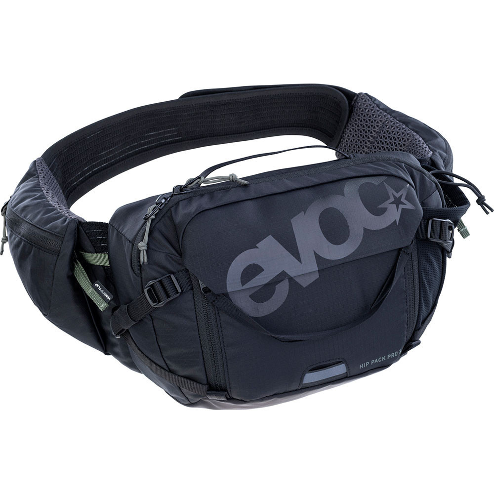 BANANE EVOC HIP PACK PRO 3 + POCHE 1,5L NOIR